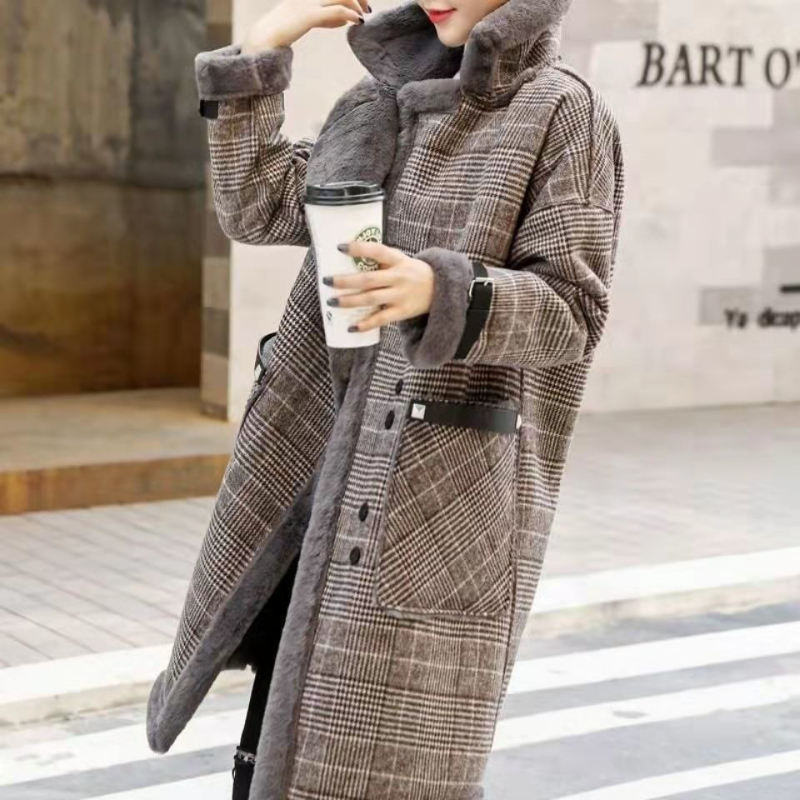 2026 Winter Warm Coat Plush Th - Wool Coat Peacoat ulasan dan harga
