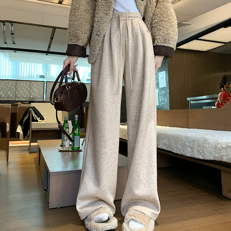 High Waist Straight Wide Leg P - Corduroy Pant Warm ulasan dan harga
