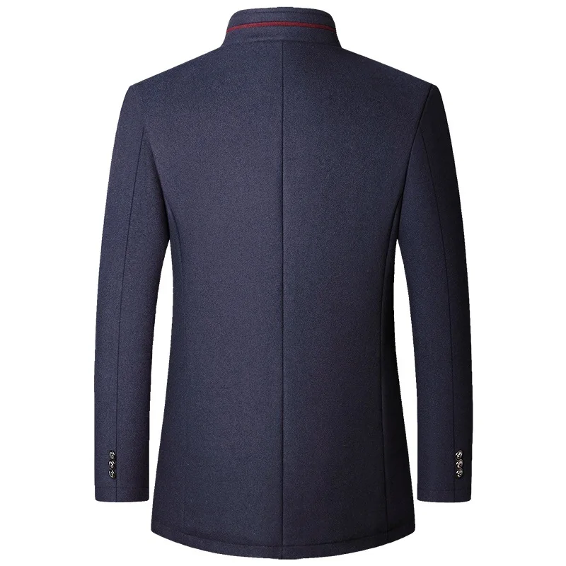 2025 Men Woollen Blazers Jacke - Wool Coat Peacoat ulasan dan harga
