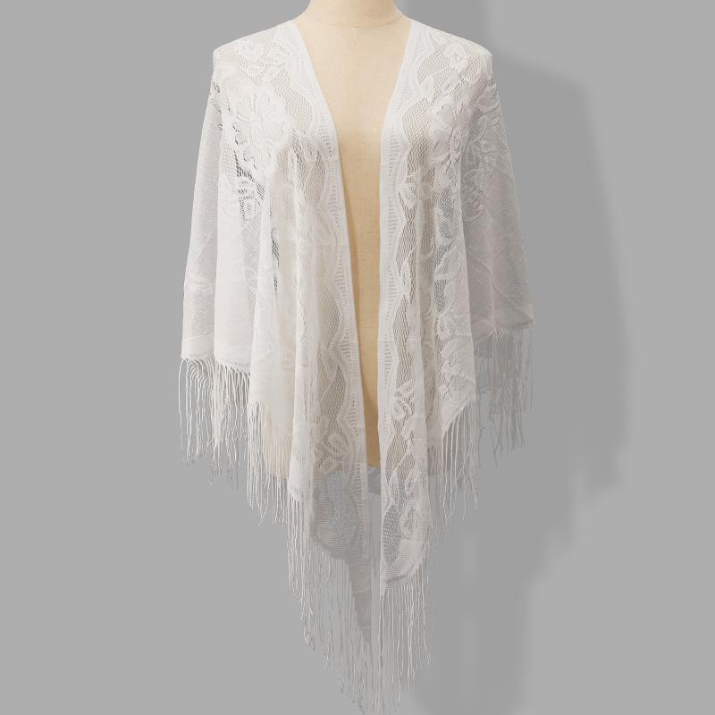 Tassel Fringe Bridal Wrap Tria - Shawl Wrap Winter ulasan dan harga
