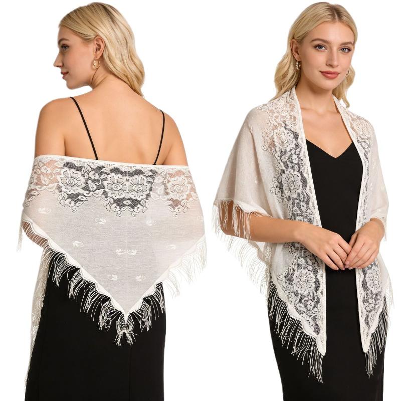 Tassel Fringe Bridal Wrap Tria - Shawl Wrap Winter ulasan dan harga