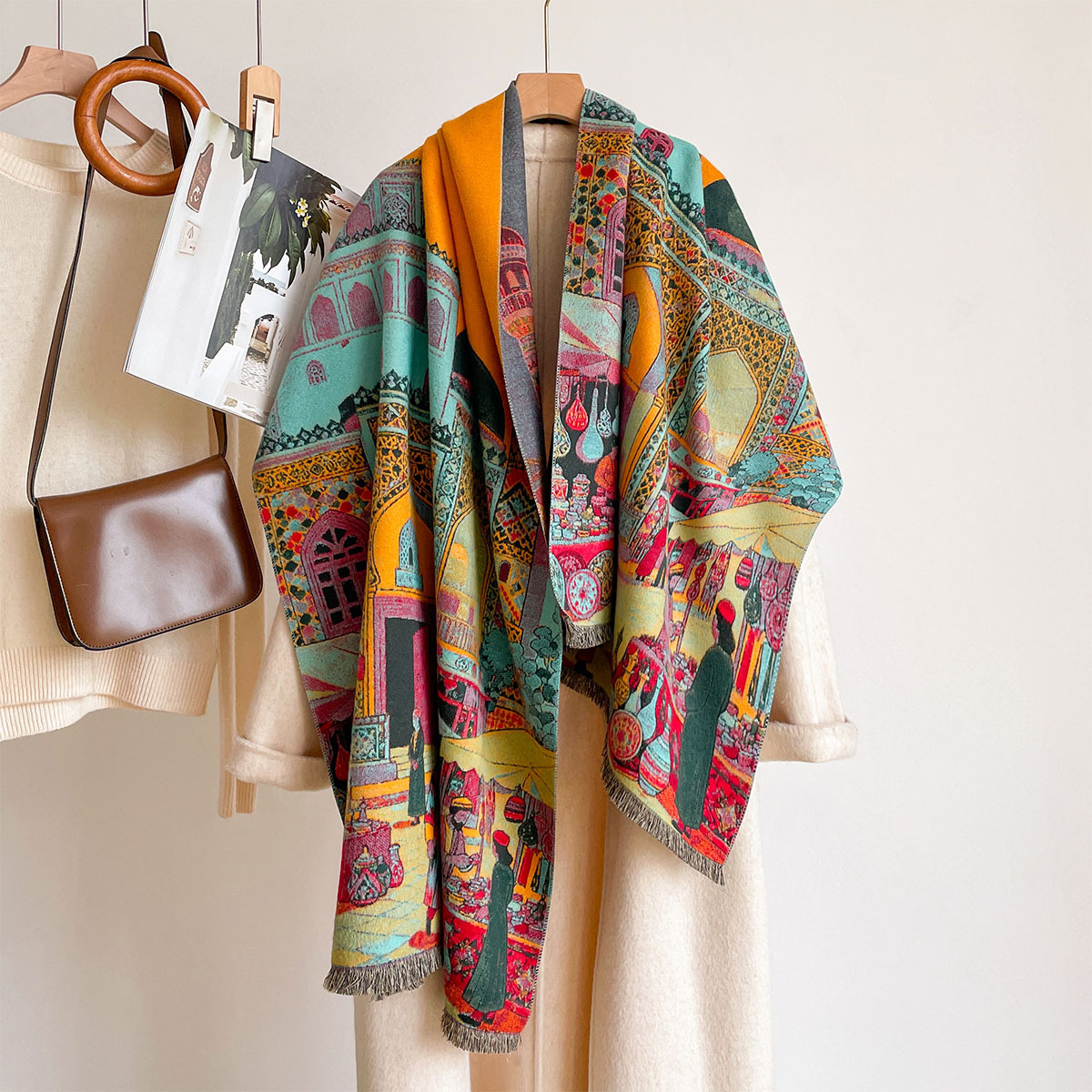 Women Imitation Cashmere Scarf - Cashmere Pashmina Wrap ulasan dan harga