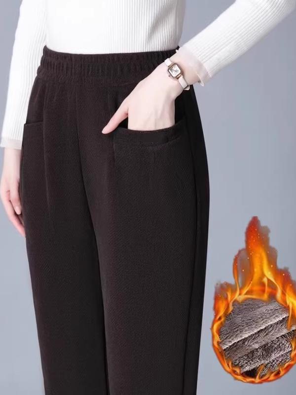 plus Size Women's Corduroy Pan - Corduroy Pant Warm ulasan dan harga