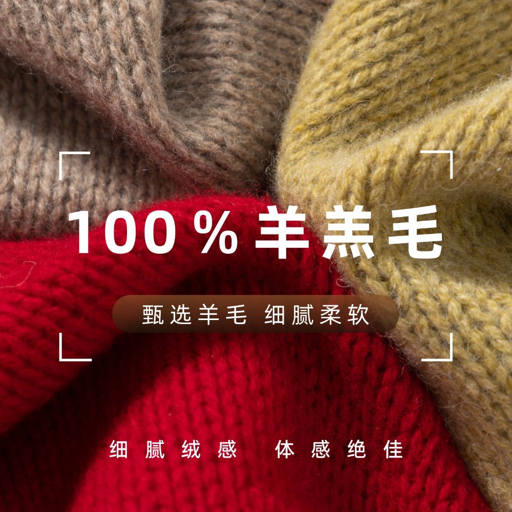 2026 100% Wool Triangle Scarf  - Wool Scarf Men ulasan dan harga