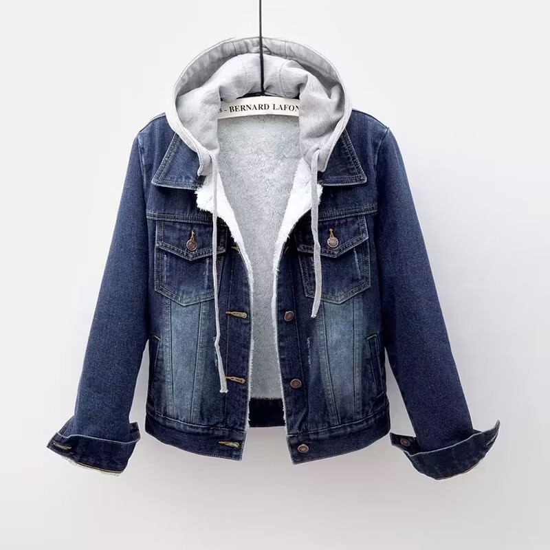 Women's Thickened Warm Lamb Wo - Wool Coat Peacoat ulasan dan harga