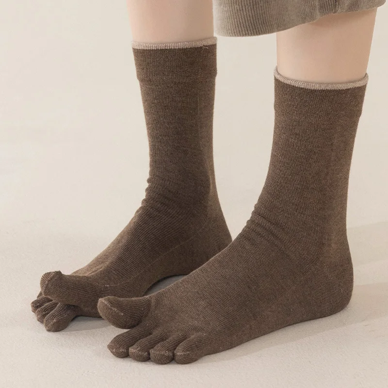 5/10 Pairs Men's Wool Toe Sock - Thermal Sock Wool ulasan dan harga